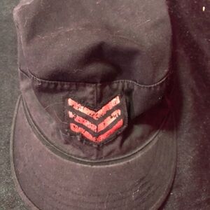Vintage military Cap with Red Logo (L)